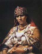 Frederick Arthur Bridgman Portrait of a Kabylie Woman, Algeria oil on canvas
